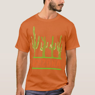 Arizona US State Cactus Retro Vintage Gift T-Shirt