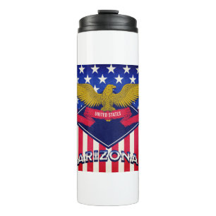 Arizona USA Flag Thermal Tumbler