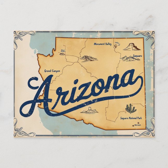 Arizona, USA Postcard (Front)
