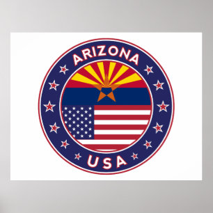 Arizona, USA states Poster
