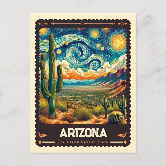 Arizona | Vincent Van Gogh Inspired Postcard (Front)