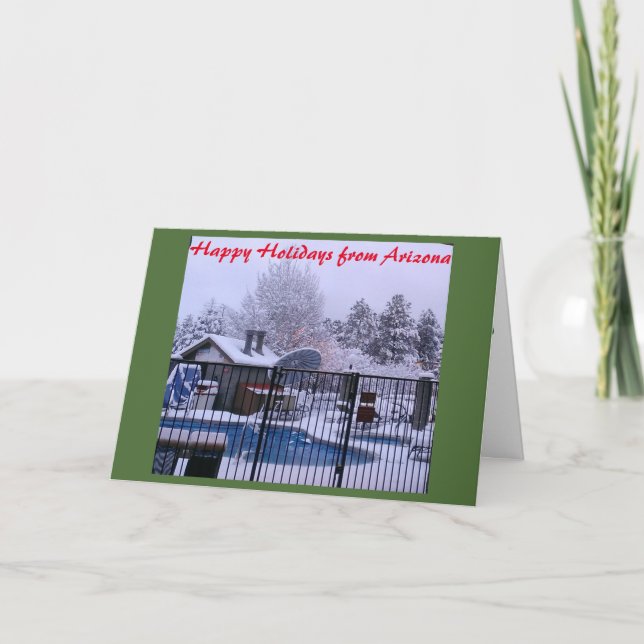 Arizona White Christmas Card (Front)