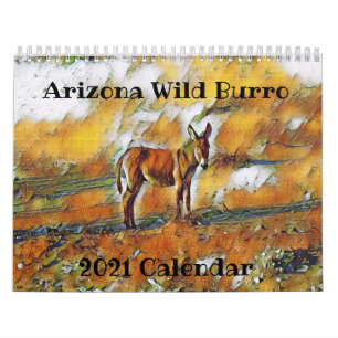 Arizona Wild Burro 2021 Calendar