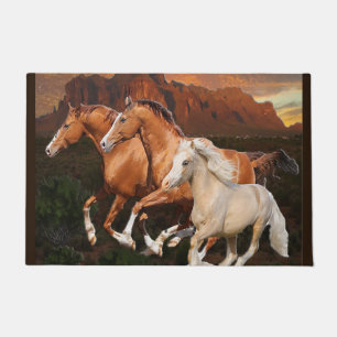 Arizona Wild horses Doormat
