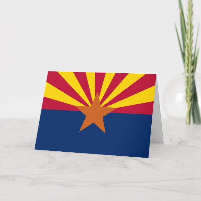 Arizonan Flag, Flag of Arizona Card (Front)