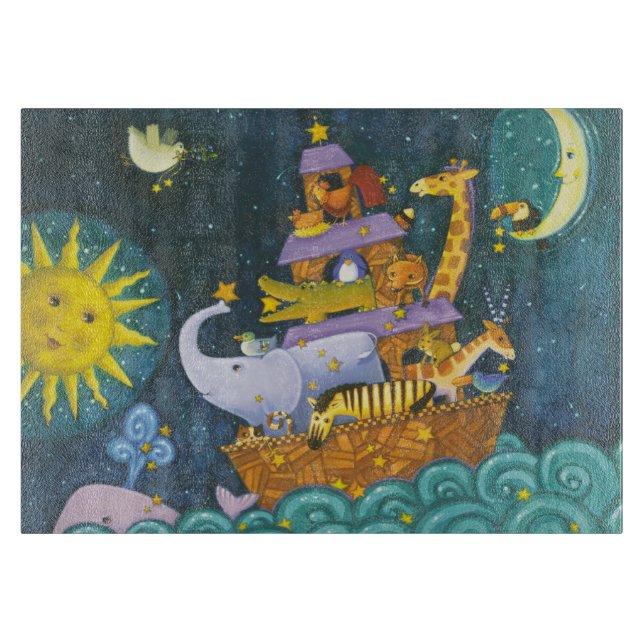 Ark At Night Cutting Board (Front)