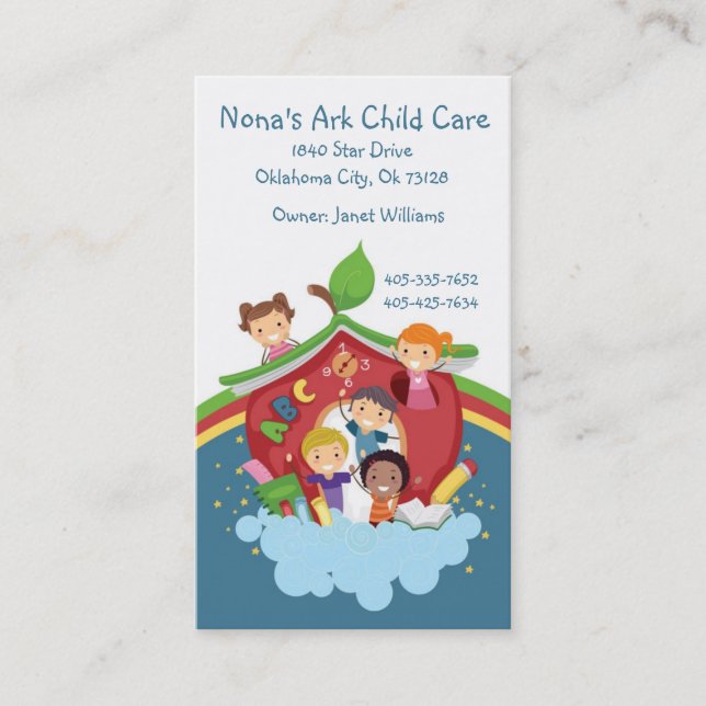 Ark Child Care Business Card (Front)