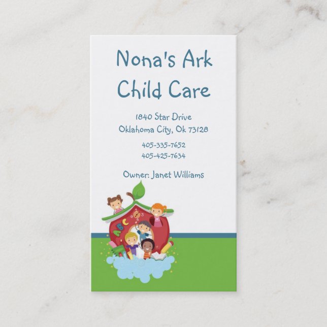 Ark Child Care Business Card (Front)
