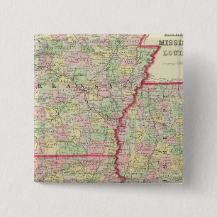 Ark, Miss, La 15 Cm Square Badge
