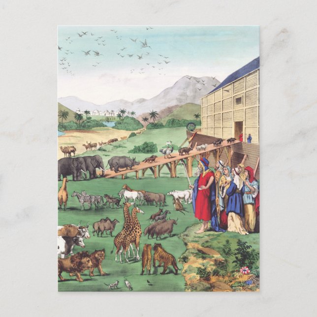 Ark of Noah with animals Postcard (Front)