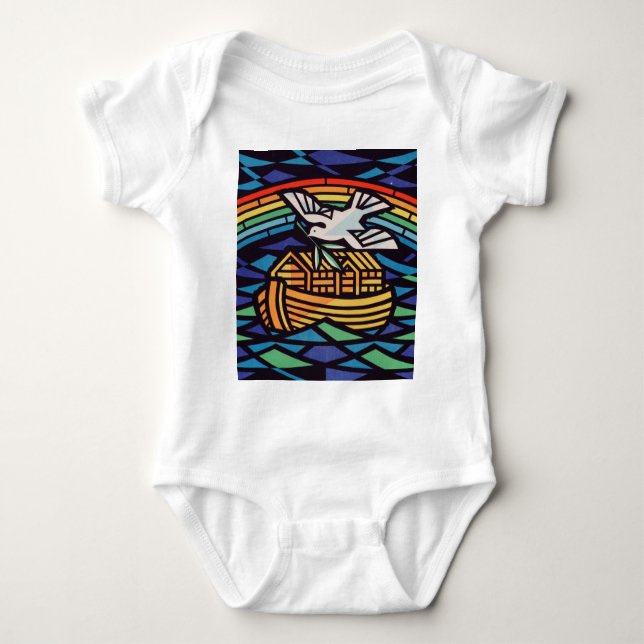 Ark of Noah with Holy Spirit Baby Bodysuit (Front)