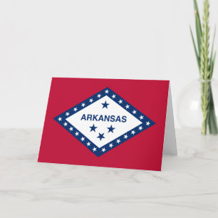 Arkansan Flag, Flag of Arkansas Card