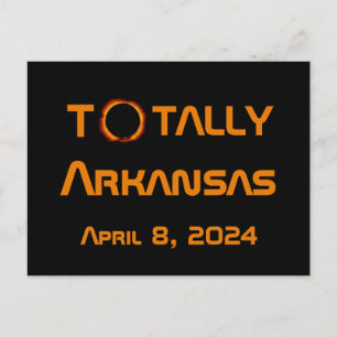 Arkansas 2024 Total Solar Eclipse Postcard