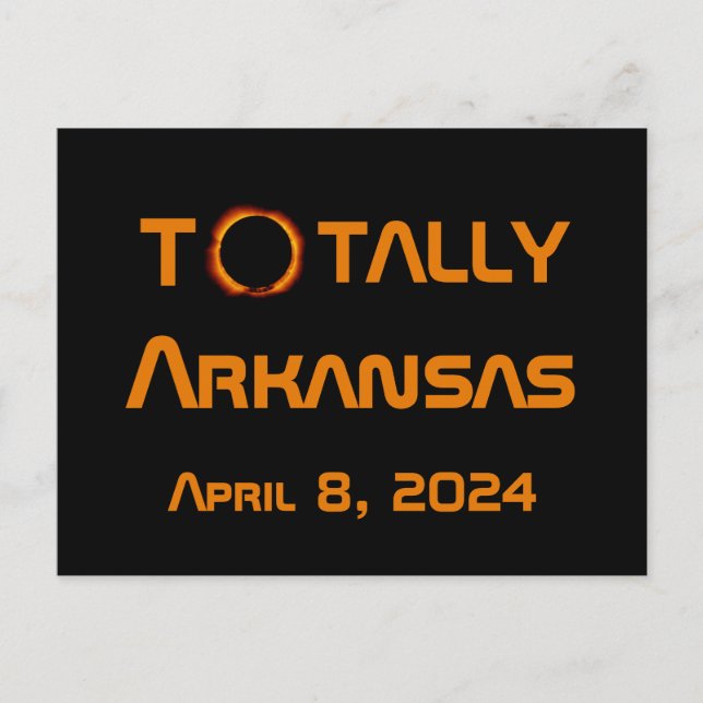 Arkansas 2024 Total Solar Eclipse  Postcard (Front)