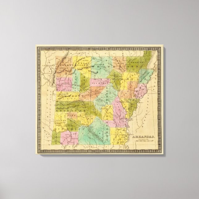 Arkansas 4 canvas print (Front)