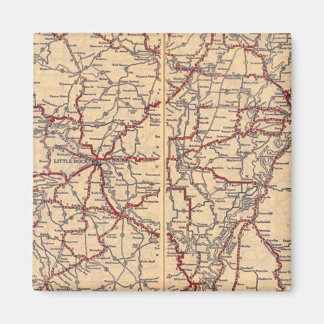 Arkansas 5 magnet (Front)