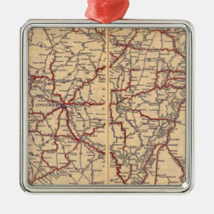 Arkansas 5 metal tree decoration