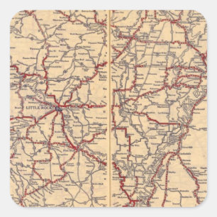 Arkansas 5 square sticker