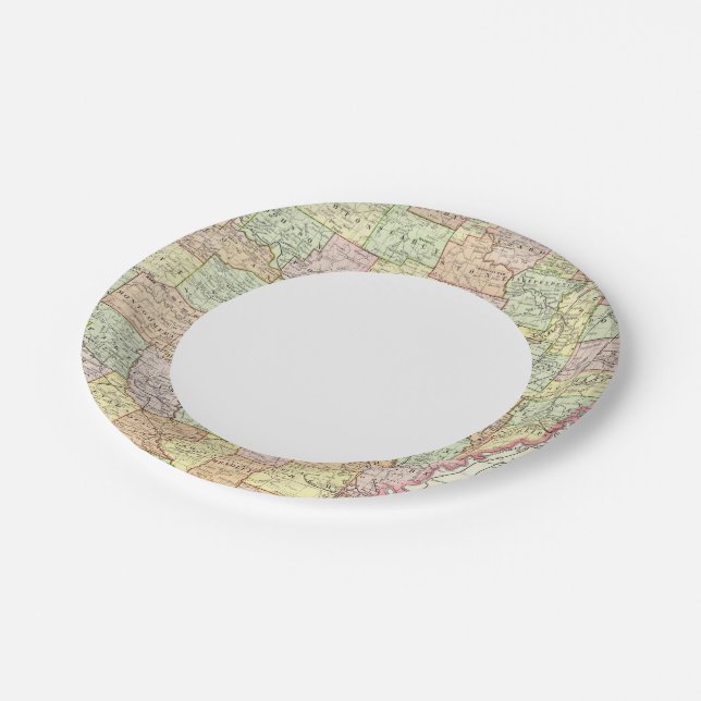 Arkansas 6 paper plate (Angled)