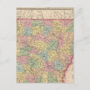 Arkansas 6 postcard