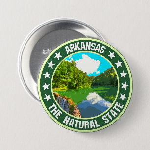Arkansas 7.5 Cm Round Badge