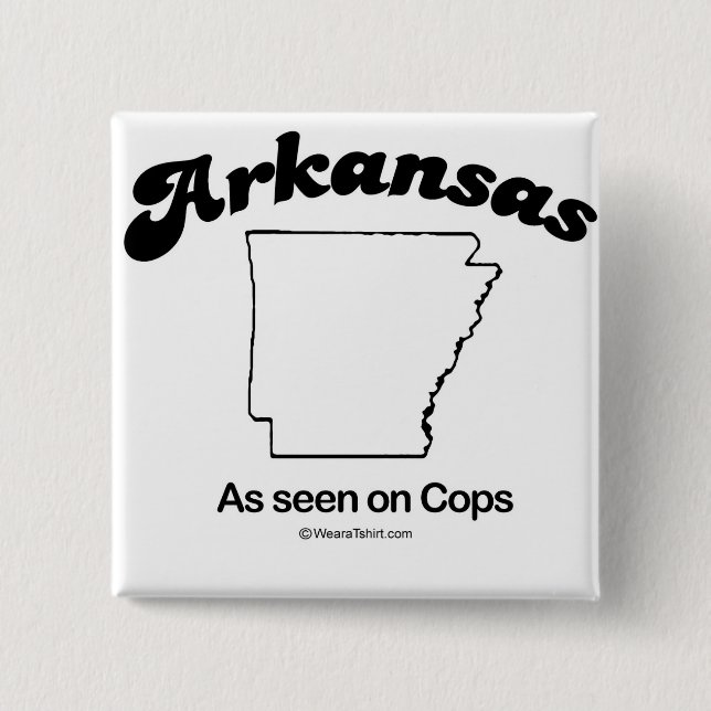 ARKANSAS - "ARKANSAS STATE MOTTO" T-shirts and Gea 15 Cm Square Badge (Front)