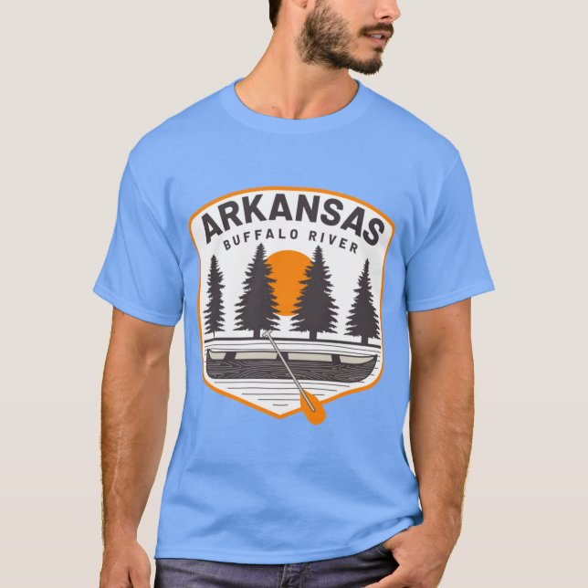 Arkansas Buffalo River Floating Oversized T-Shirt (Front)