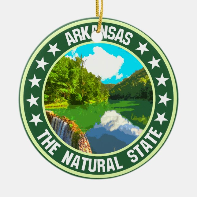 Arkansas                                           ceramic tree decoration (Front)