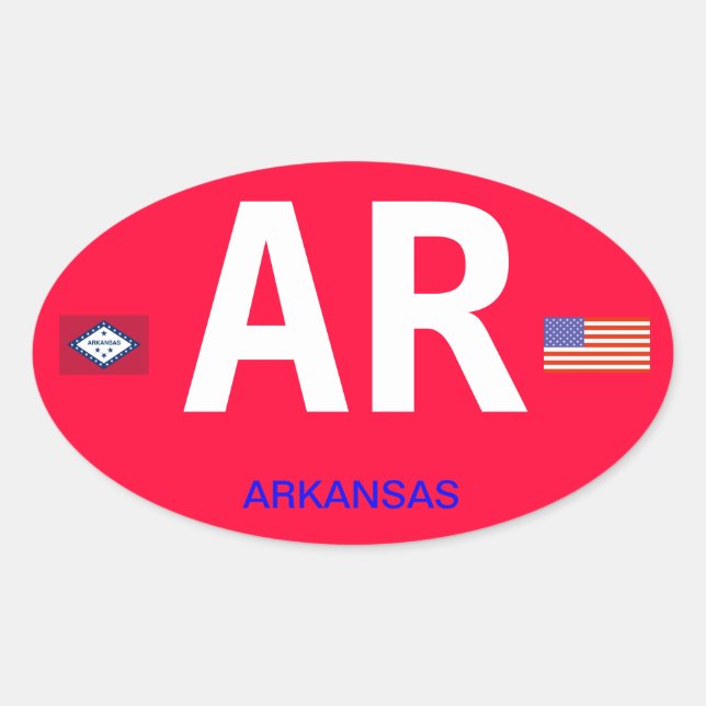 Arkansas European-style Bumper Sticker (Front)