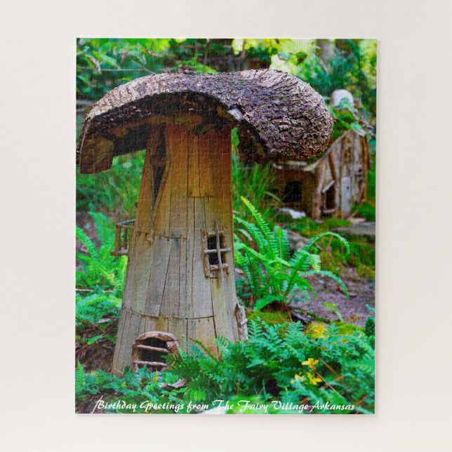 Arkansas Fairy Village. Christmas Greetings Jigsaw Jigsaw Puzzle (Vertical)