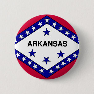 Arkansas Flag 6 Cm Round Badge