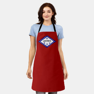 Arkansas flag apron