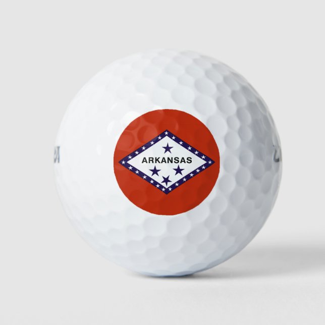 ARKANSAS Flag Design - Golf Balls (Front)