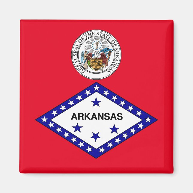 Arkansas flag magnet (Front)