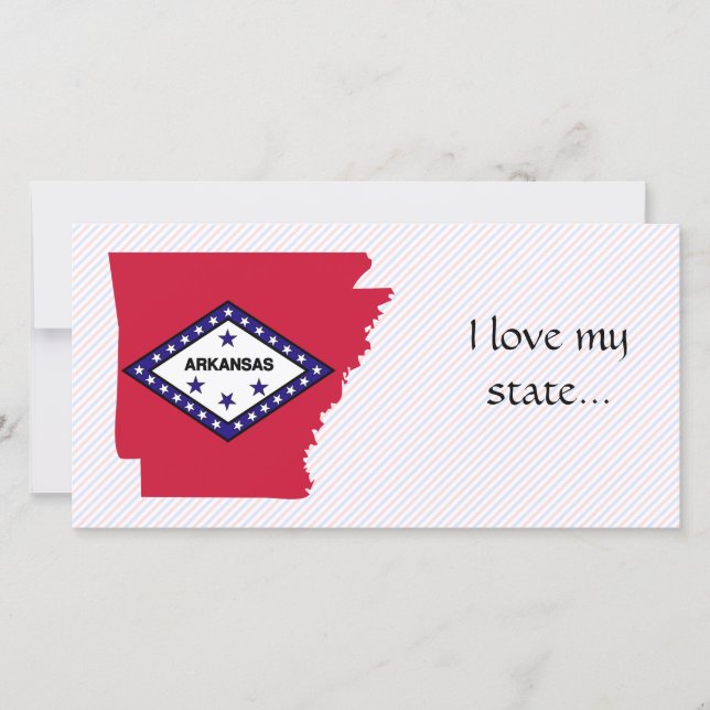 Arkansas Flag Map (Front)