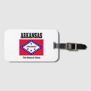 Arkansas flag, The Natural State Luggage Tag
