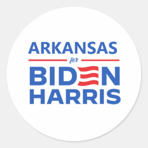 Arkansas for Biden Harris Classic Round Sticker