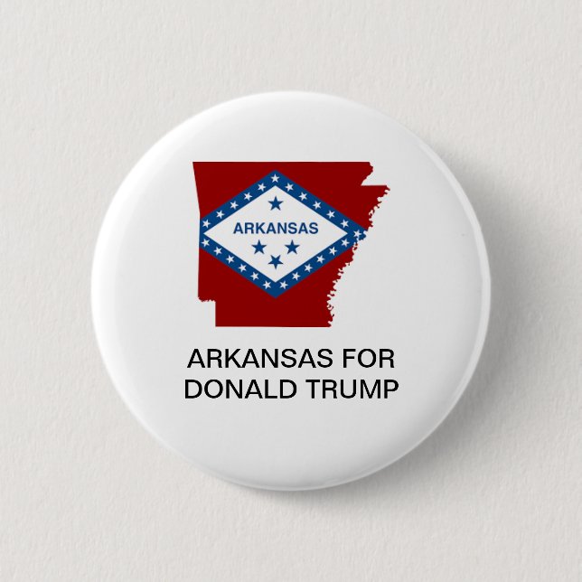ARKANSAS FOR DONALD TRUMP 2020 BUTTON (Front)