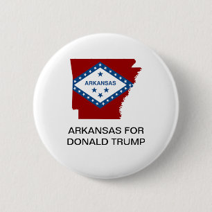 ARKANSAS FOR DONALD TRUMP 2020 BUTTON