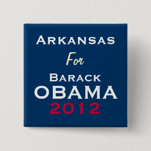 ARKANSAS For OBAMA 2012 Campaign Button