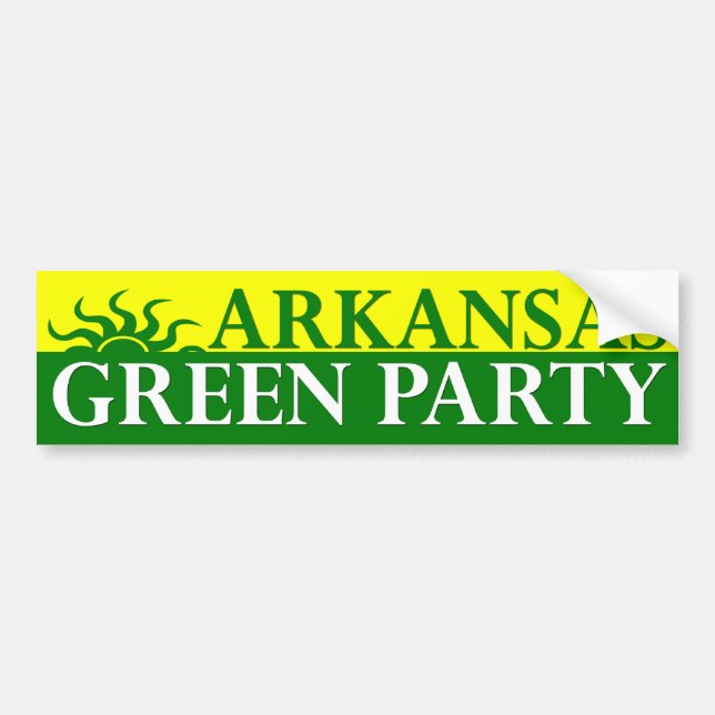 Arkansas Green Party Bumper Sticker (Front)