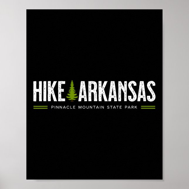 Arkansas Hike Pinnacle Mountain State Park Retro G Poster (Front)