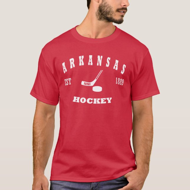 Arkansas Hockey Retro Logo T-Shirt (Front)