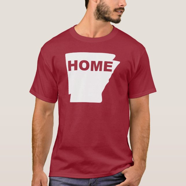 Arkansas Home Away From State T-Shirt Tees (Front)