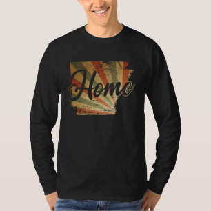 Arkansas Home Map Outline USA America T-Shirt