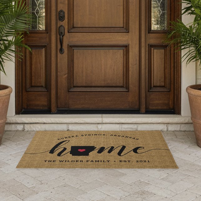 Arkansas Home State Personalised Doormat (Creator Uploaded)