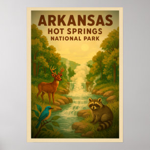 Arkansas Hot springs national park V01 Poster