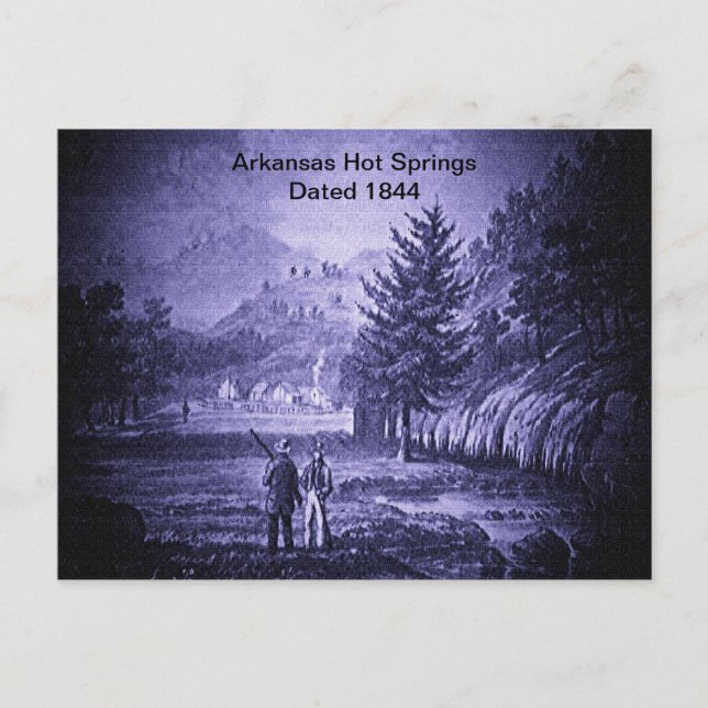 Arkansas Hot Springs Vintage 1844 Postcard (Front)