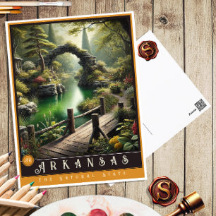Arkansas   Hyper-Realistic State Postcard