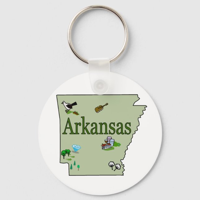 Arkansas Keychain (Front)